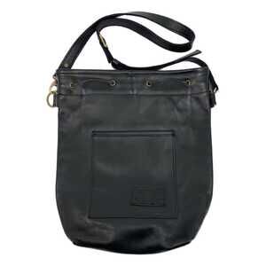 Looptworks Black Leather Bucket & Drawstring Bag | Limited Edition
